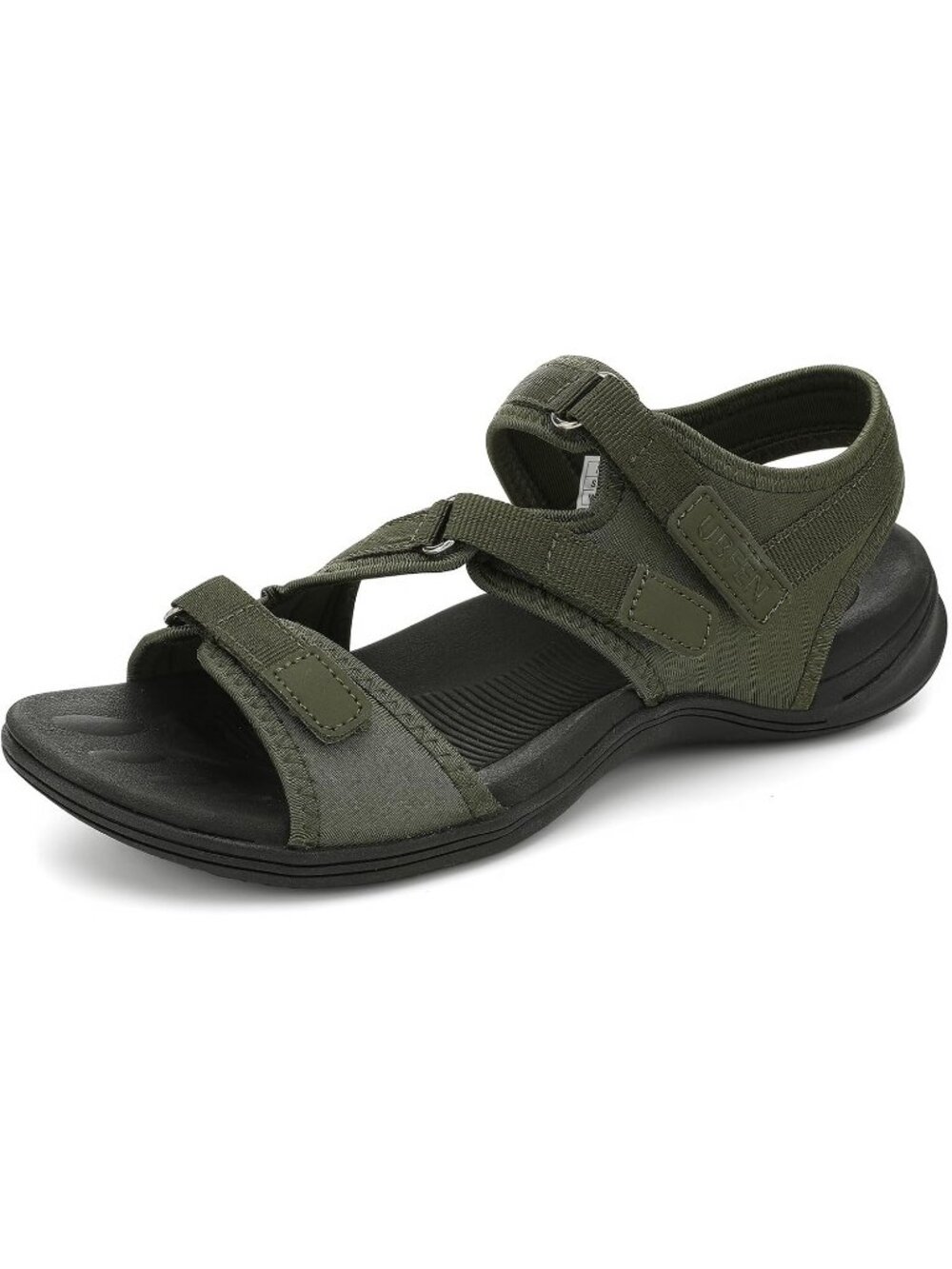 Women's Green Hiking Comfort Sport Walking Sandals Outdoor Athletic Sandals